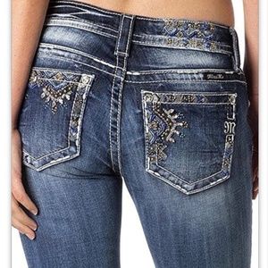New Miss Me Bootcut Mid Rise Jeans 27x34